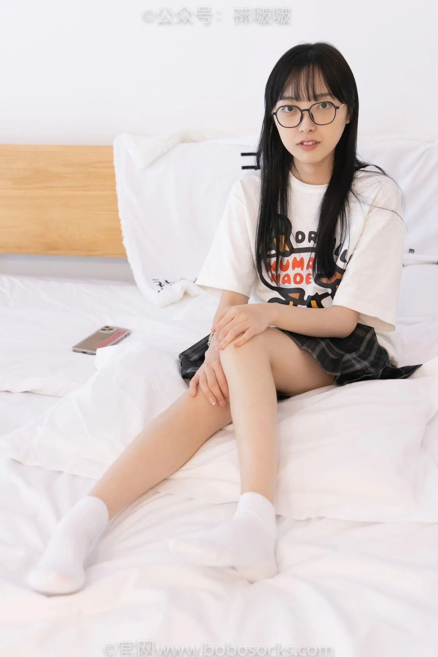 [BoBoSocks袜啵啵]NO.073 稚予-贝壳头、白棉袜、裸足 [145P]插图